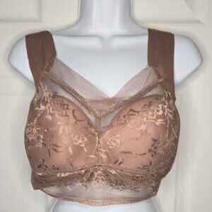 Elegant Lace Bralette in Tan